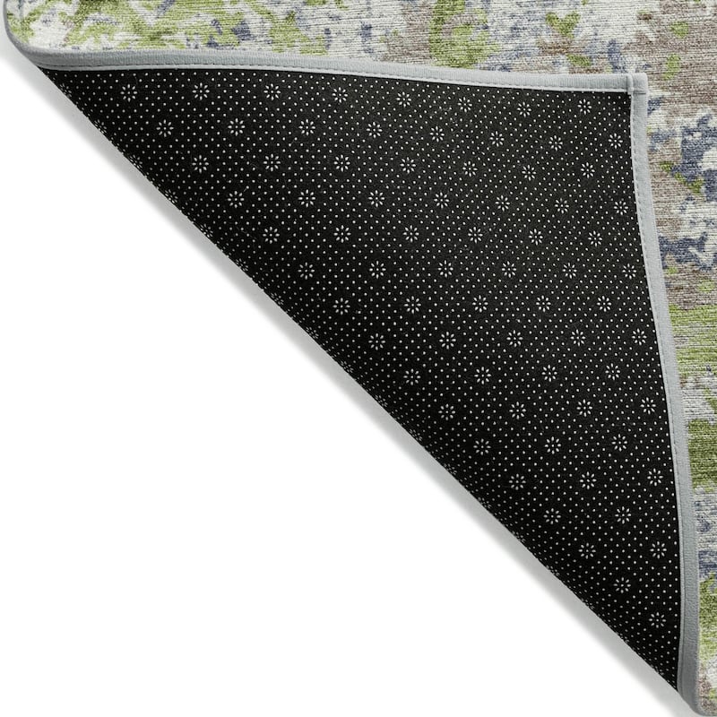 Machine Washable Indoor/Outdoor Vintage Traditional Chantille Rug