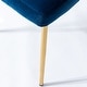 preview thumbnail 90 of 105, Luna Modern Glam Upholstered Tufted Back Side Accent Dining Chair with Small Base by HULALA HOME