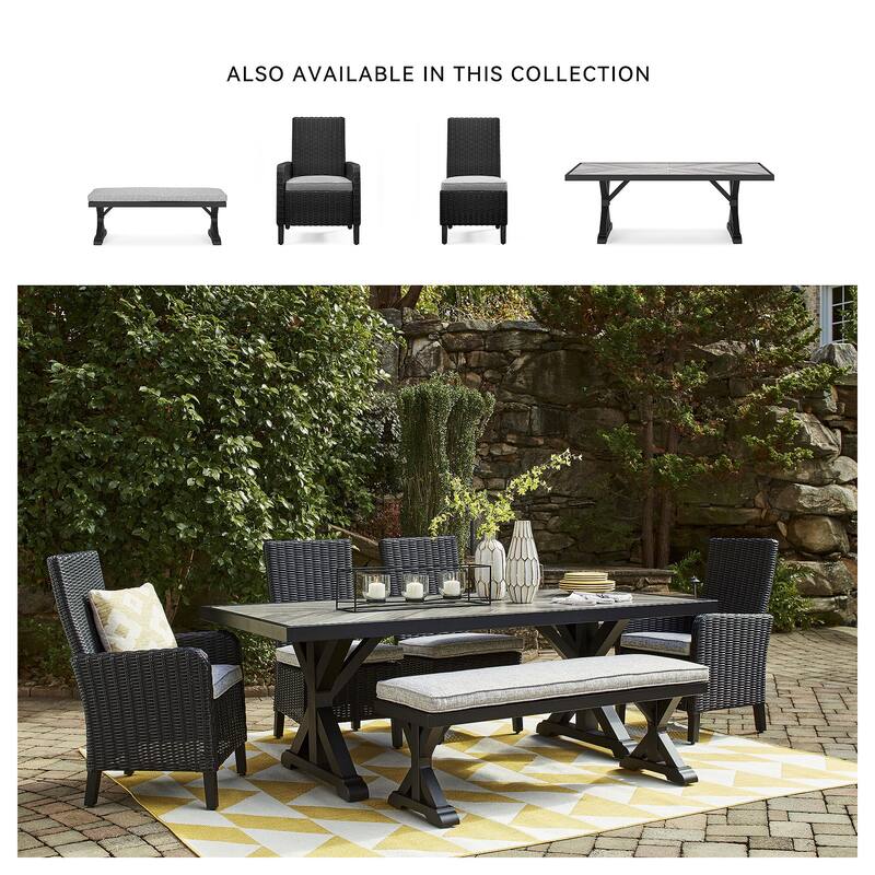 Signature Design by Ashley Beachcroft Outdoor Dining Chairs Set - 20.75" W x 25.63" D x 40.25" H