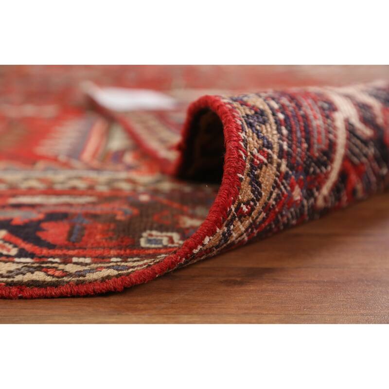 Hand Knotted Oriental 100% Wool Carpet Traditional Medallion Red Heriz Area Rug - 10' 3'' X 7' 9''