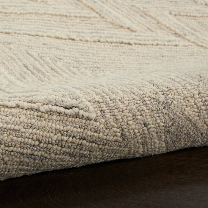 Nourison Interlock Contemporary Chevron Tufted Area Rug