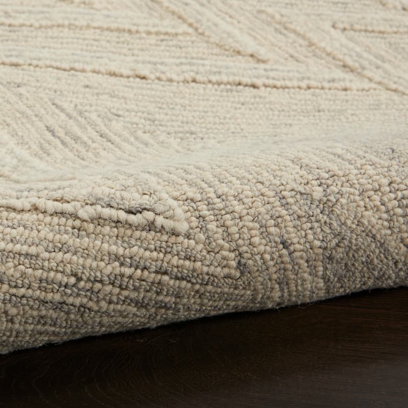 Nourison Linked Chic Modern Tufted Chevron Easy Care Area Rug