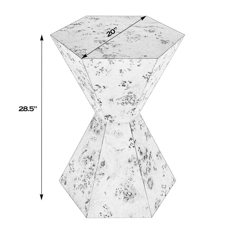 Billie Burl Hexagon Side Table