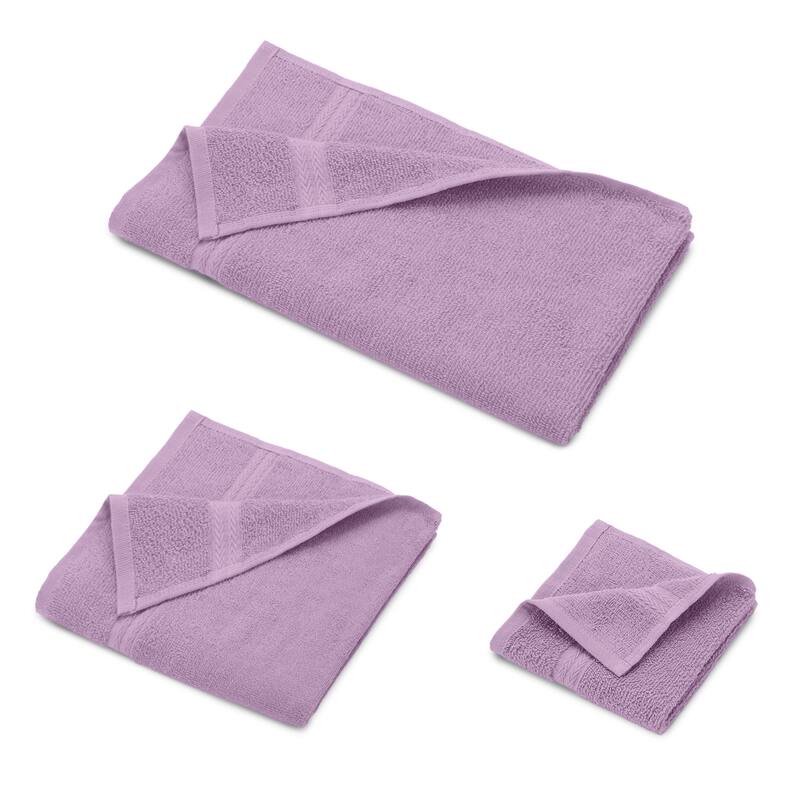 Superior Miami 100% Cotton 6-Piece Towel Set - Lightweight & Quick Drying