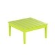 preview thumbnail 7 of 56, Laguna Poly Eco-Friendly 32-inch Square Outdoor Coffee Table Lime
