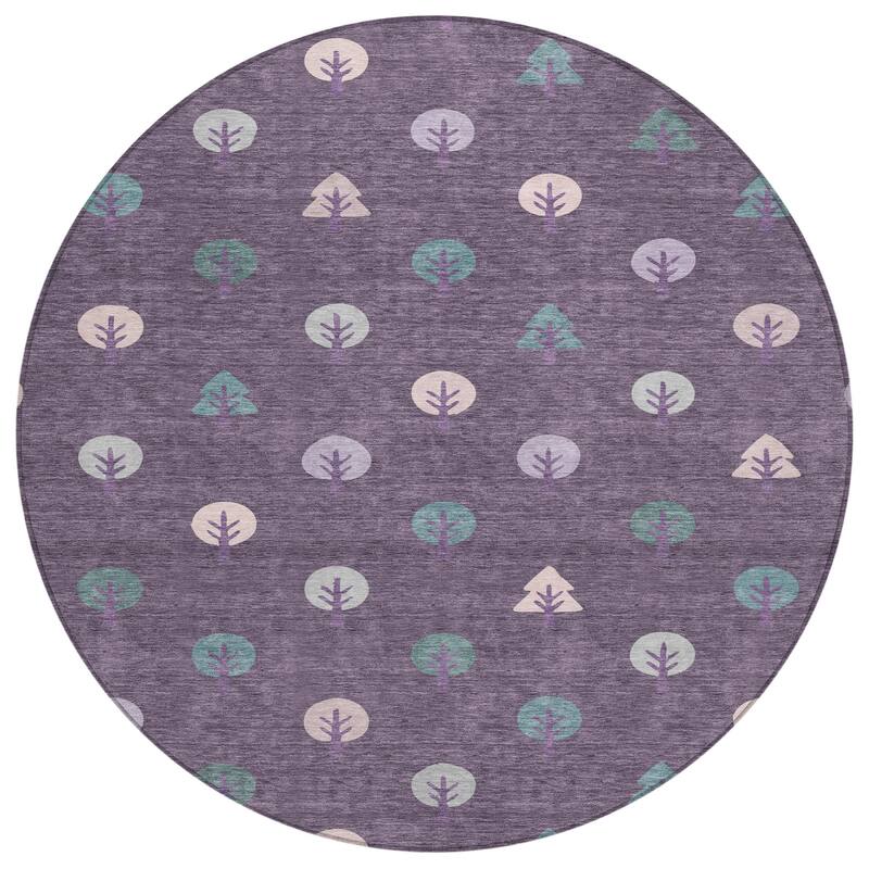 Machine Washable Indoor/ Outdoor Modern Mulvane Chantille Rug