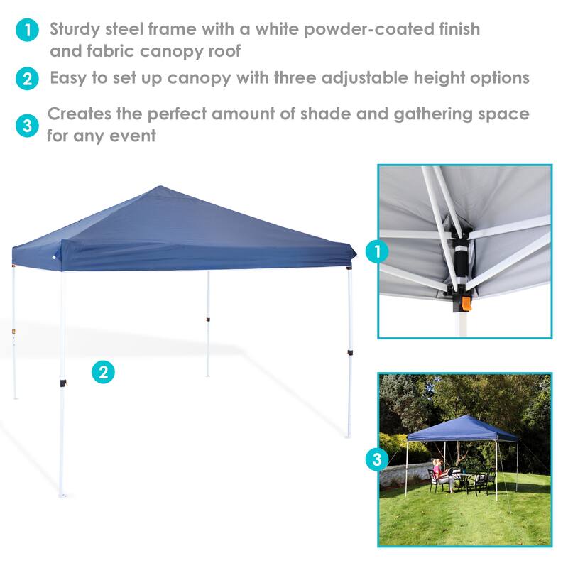 Sunnydaze Standard Pop Up Canopy with Carry Bag