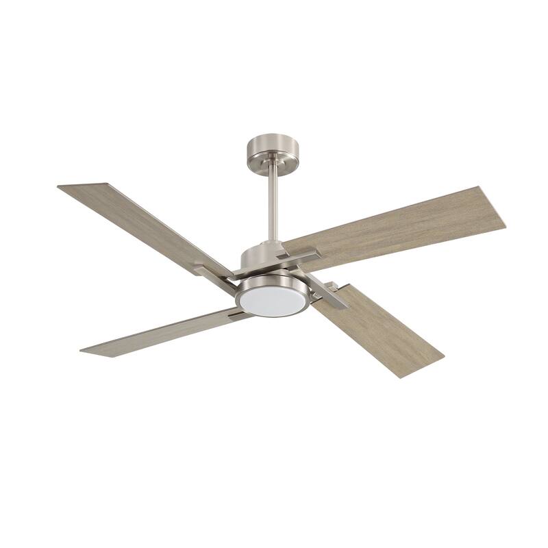 GetLedel 56" 4-Blade DC Motor Dimmable LED Ceiling Fan with Remote Control and Light Kit