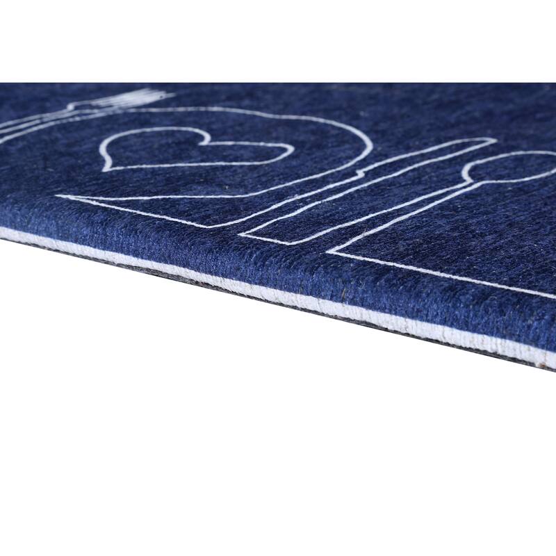 Luxurious Woven Cotton Cushioned Thick Kitchen Mat Rug - Anti-Fatigue, Anti-Skid, - 18''x30''