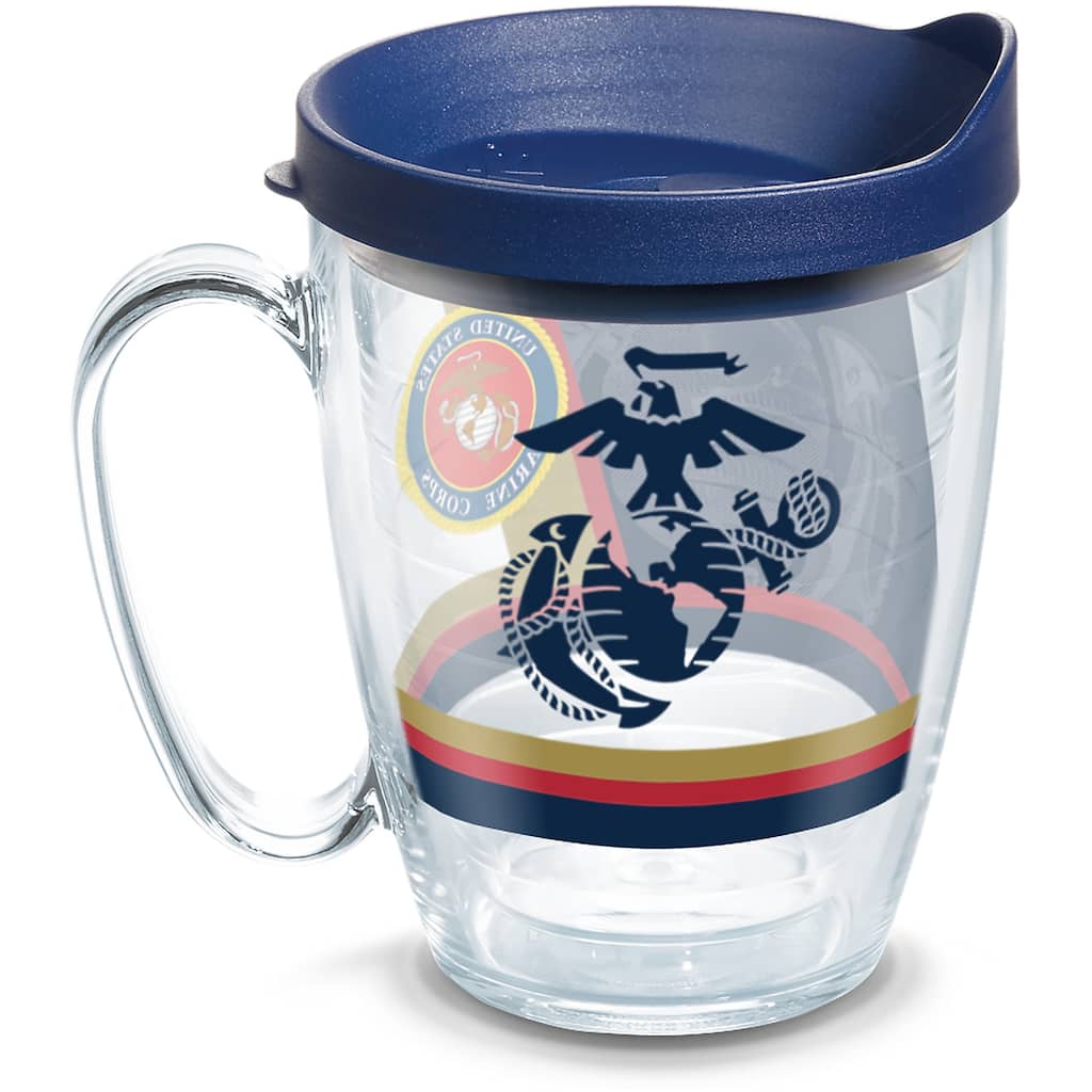 Tervis Marines Forever Proud Made in USA Double Walled Insulated Travel Tumbler, Classic - 16oz Mug