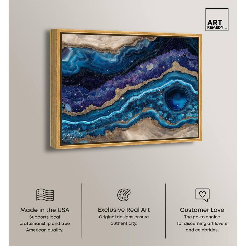 Galactic Geode I Canvas by Art Remedy