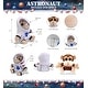 preview thumbnail 2 of 4, DolliBu Big Eyes Monkey Astronaut Plush Toy with Helmet and NASA Suit - 8 inches
