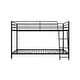 preview thumbnail 16 of 17, Avenue Greene Eliza Small Space Twin over Twin Metal Bunk Bed