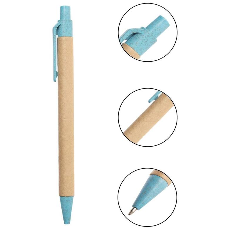 Paper Junkie 100 Pack Eco-Friendly Black Ink Retractable Pens, 1mm Medium Point, Great for Journaling