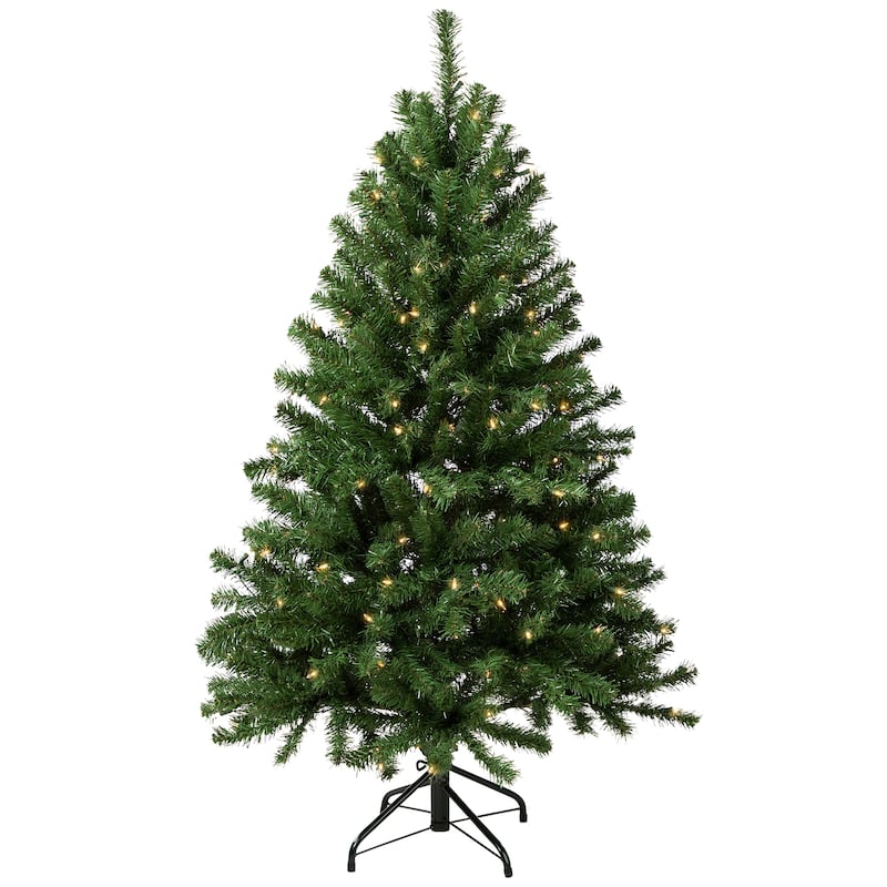 Pre-Lit Pendleton Spruce Full Artificial Christmas Tree - 4.5' - Clear Lights - 4.5 Foot