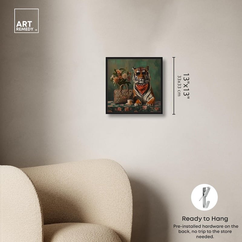 Fanciful Tiger Canvas by Art Remedy