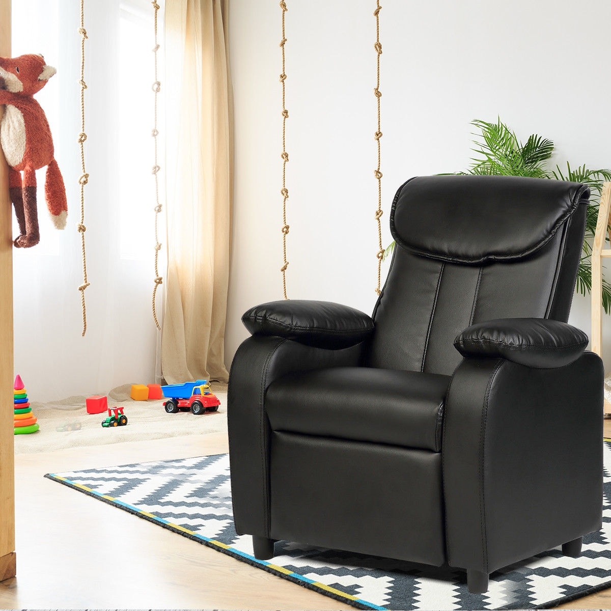 Shop Costway Kid Recliner Sofa Armrest Chair Couch Children Living