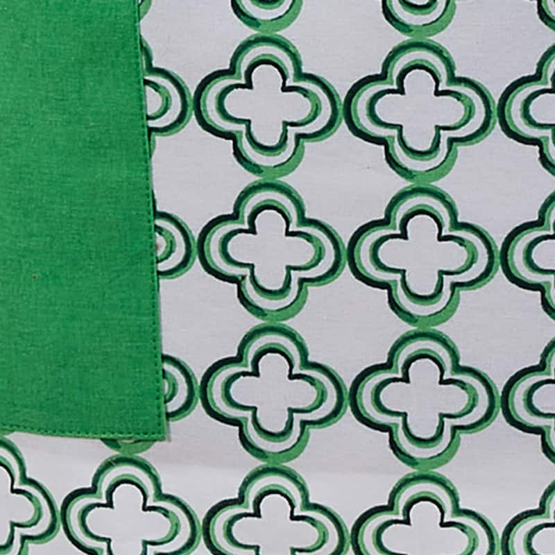 Patricia Heaton Home Green Geo Apron - 28.5 x 28 x 0.1
