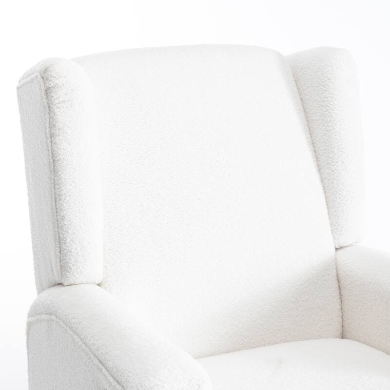 2 Set Upholstered Chenille/Boucle Swivel Glider Rocker Recliner