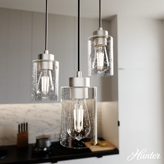 Hunter Hartland 3-Light Cluster Pendant/Chandelier - Dining Room, Kitchen, Bedroom, Entry - Farmhouse, Industrial, Modern