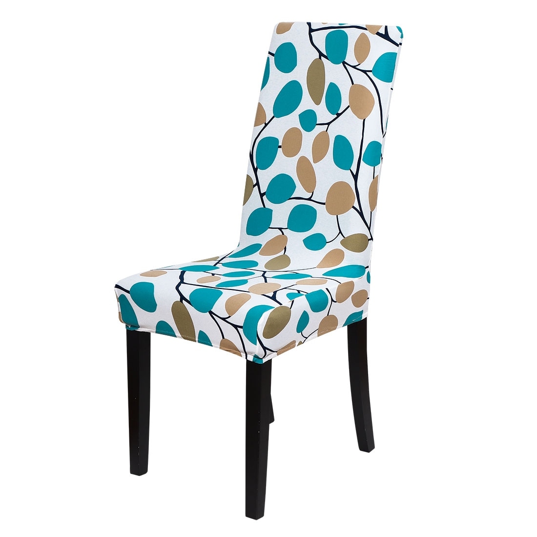 Floral Print Spandex Chair Covers Fit Home Dining Room Seat