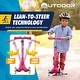 preview thumbnail 25 of 60, Outdoor Cruiser 3-Wheel Kids Scooter – with Lean-to-Steer Technology, Led Lighted Wheel, Girls Ages 3-8, Blue and Red