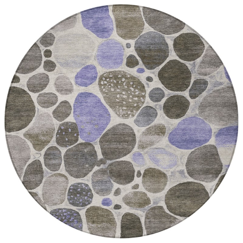 HomeRoots Geometric Transitional Rectangle Outdoor Rug
