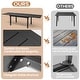 preview thumbnail 3 of 50, 5/7/11-Piece Set Outdoor Aluminum Extendable Patio Dining Set Rectangle Table with Rattan Chairs