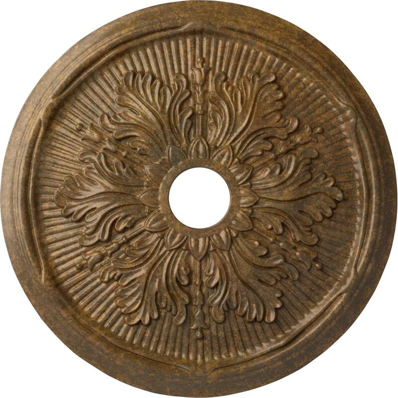 23 3/4"OD x 3 5/8"ID x 1 7/8"P Luton Leaf Ceiling Medallion