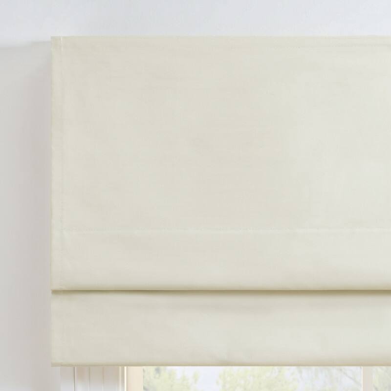 Eclipse Faux Silk 100% Total Blackout Cordless Roman Shade