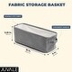 Juvale Grey Fabric Bathroom Storage Bin (16 X 6 X 5.5 Inches) - Bed ...