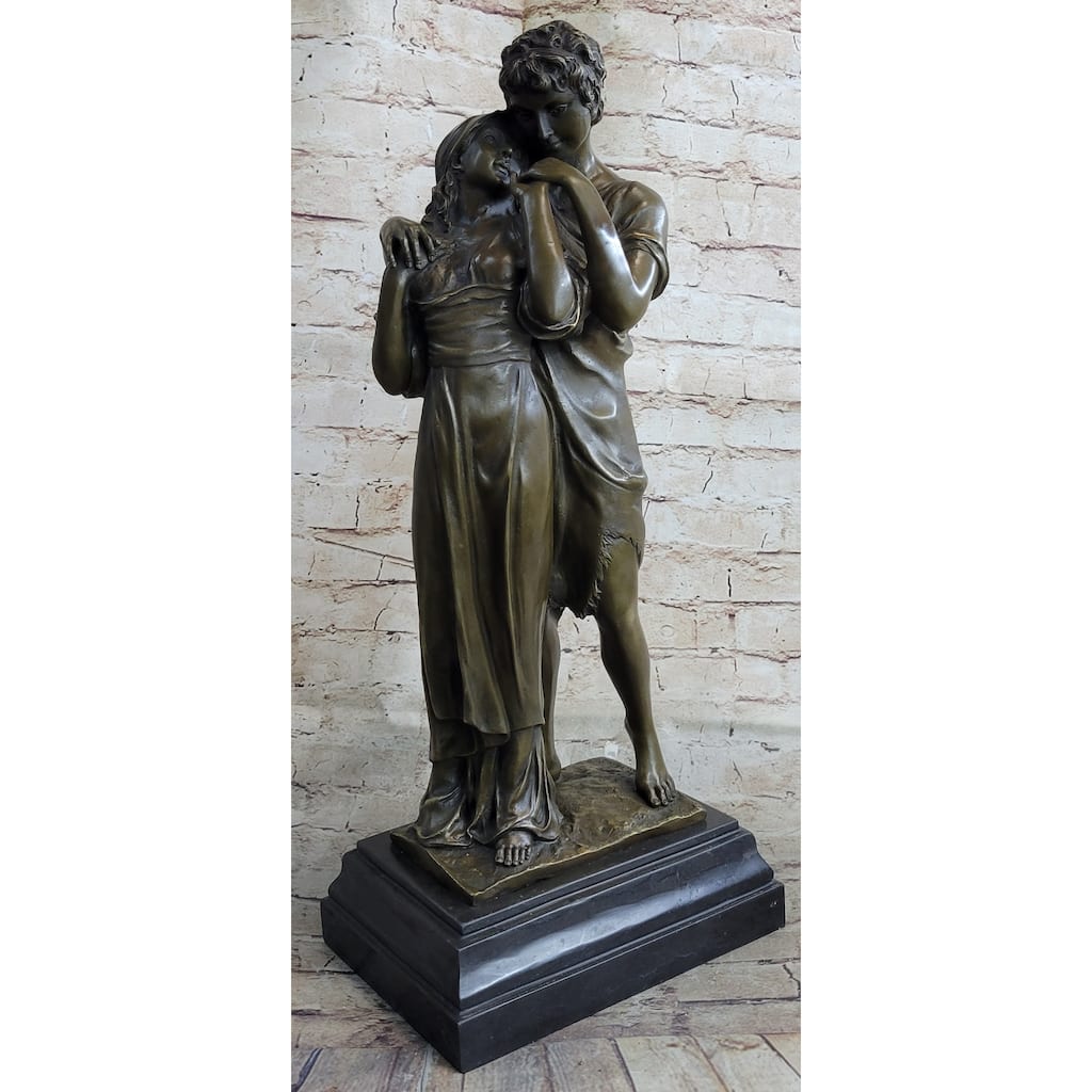 Romantic Lovers Romance Anniversary Wedding Slow Dance Bronze Sculpture Statue