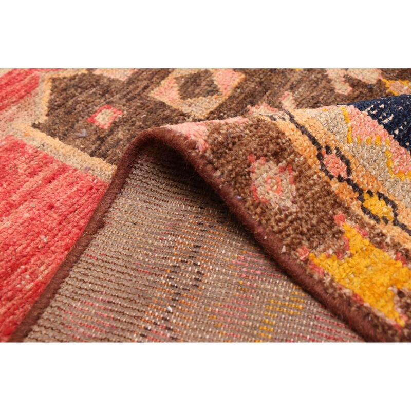 ECARPETGALLERY Hand-knotted Melis Vintage Red Wool Rug - 4'4 x 6'11