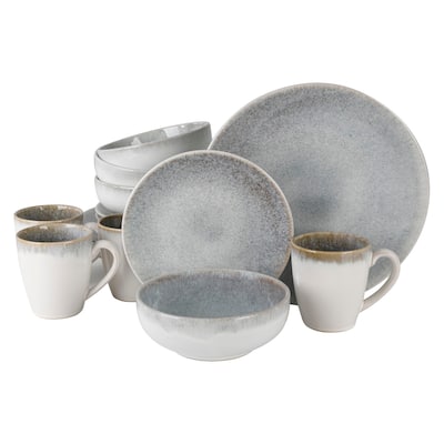 Gibson Elite Kashmir 16-Piece Dinnerware Set - Blue
