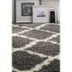 SAFAVIEH Dallas Shag Giusy Trellis 1.5-inch Thick Rug
