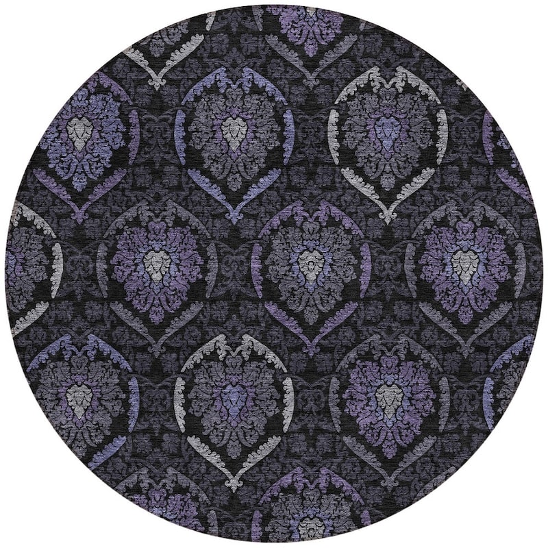 HomeRoots Medallion Transitional Rectangle Outdoor Rug