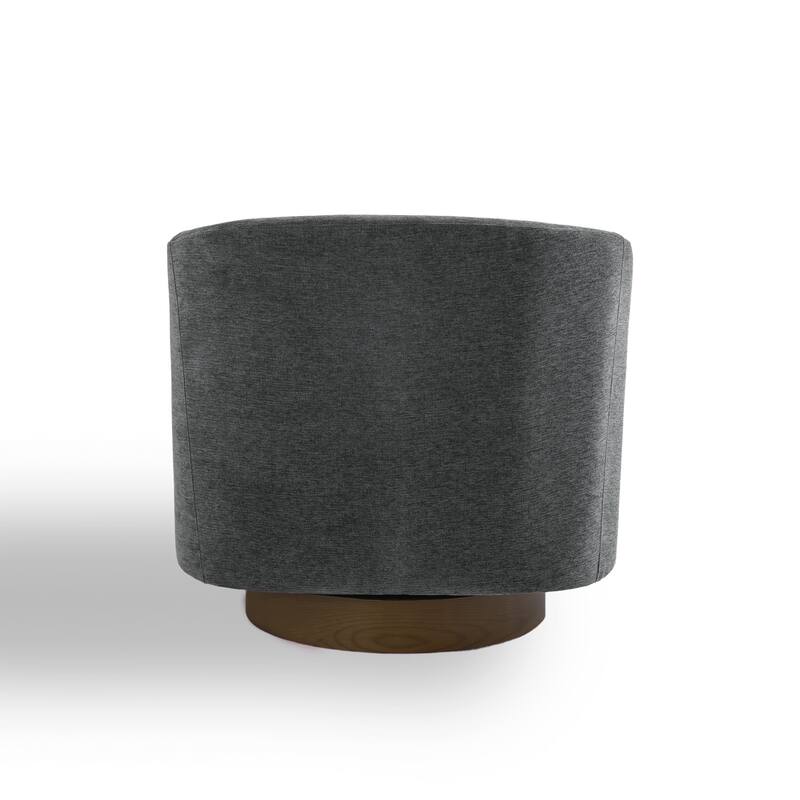 31.1'' W Modern Barrel Swivel Accent Chair