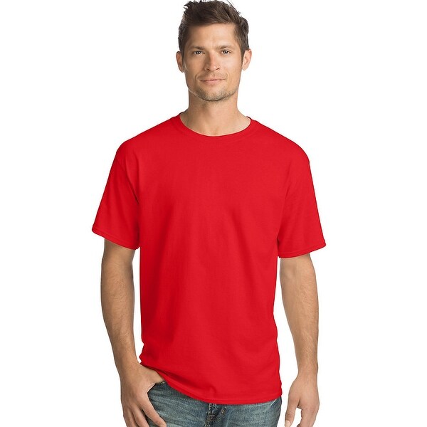 Hanes Men's TAGLESS® ComfortSoft® Crewneck T-Shirt - Color - Athletic ...