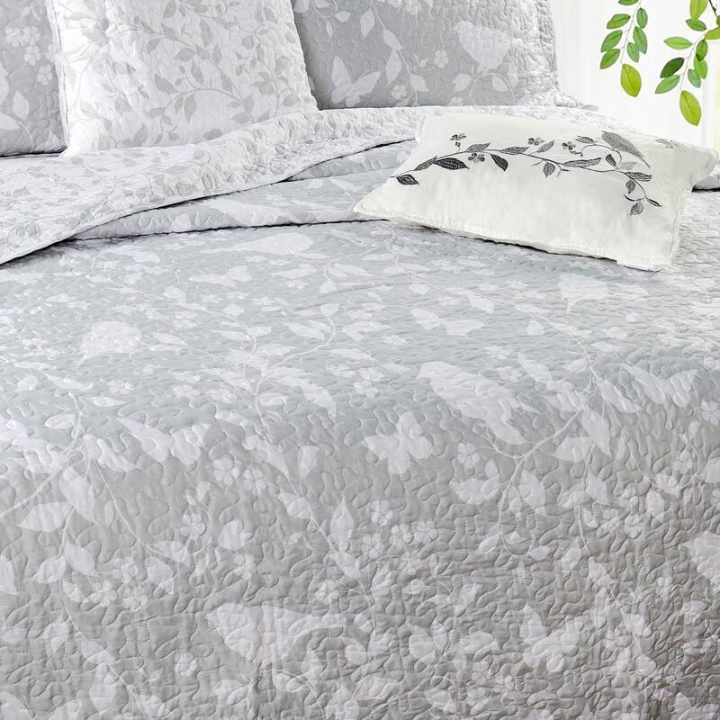 Serenta Birdsong 6-piece Quilted Bedspread Coverlet Set