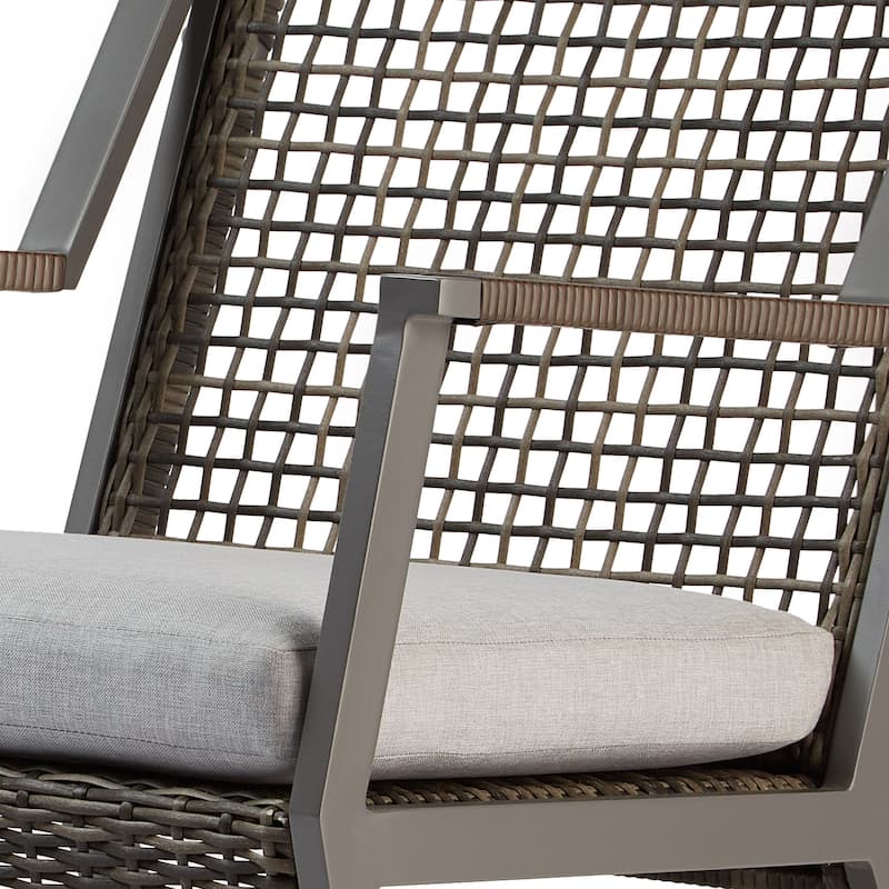 Calvin 25" Gray Rocker (Set of 2) by Real Flame