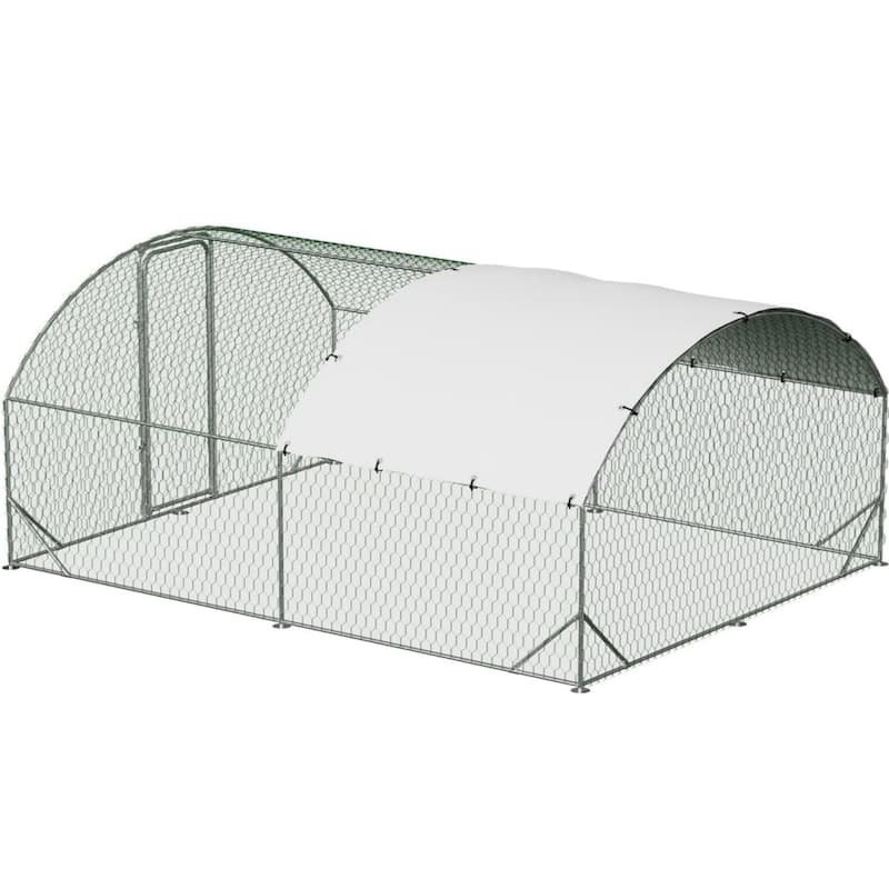Large Metal Chicken Coop Walk-in Poultry Cage - 9.8*13.1*6.6FT