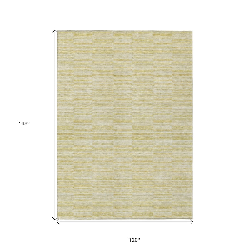 HomeRoots Striped Transitional Rectangle Outdoor Rug