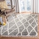 preview thumbnail 30 of 32, SAFAVIEH Berber Fringe Shag Mena Trellis Rug 5'3" x 7'6" - Grey/Cream - Rectangle