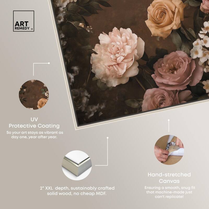 Faded Florals Fable I Canvas by Art Remedy