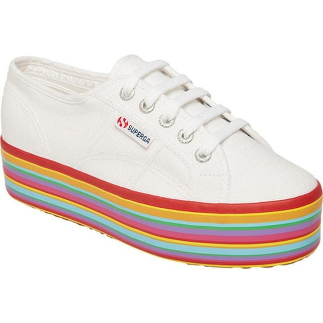 superga multicolor platform sneaker