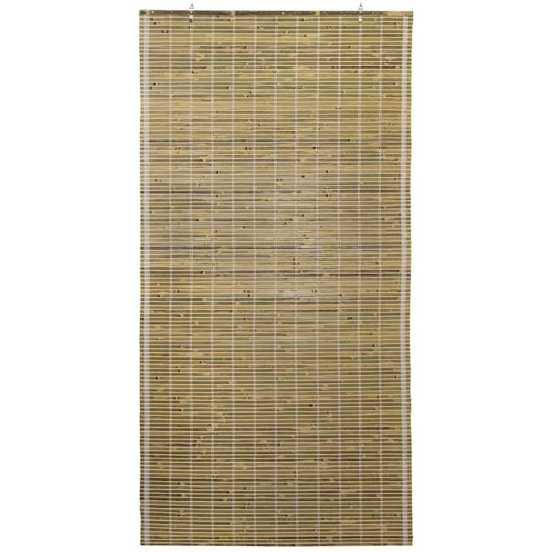 Burnt Bamboo Cordless Window Shade - Natural