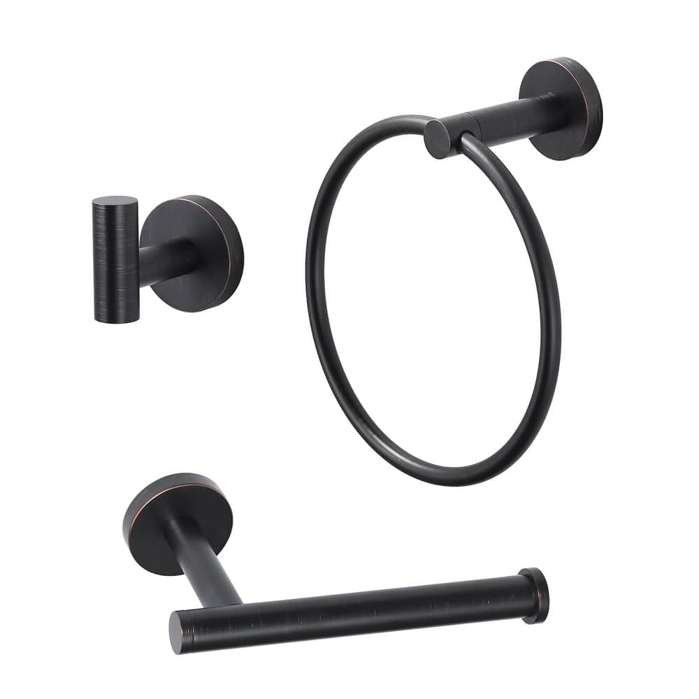 WOWOW 3-Piece Bath Hardware Set with Mounting Hardware