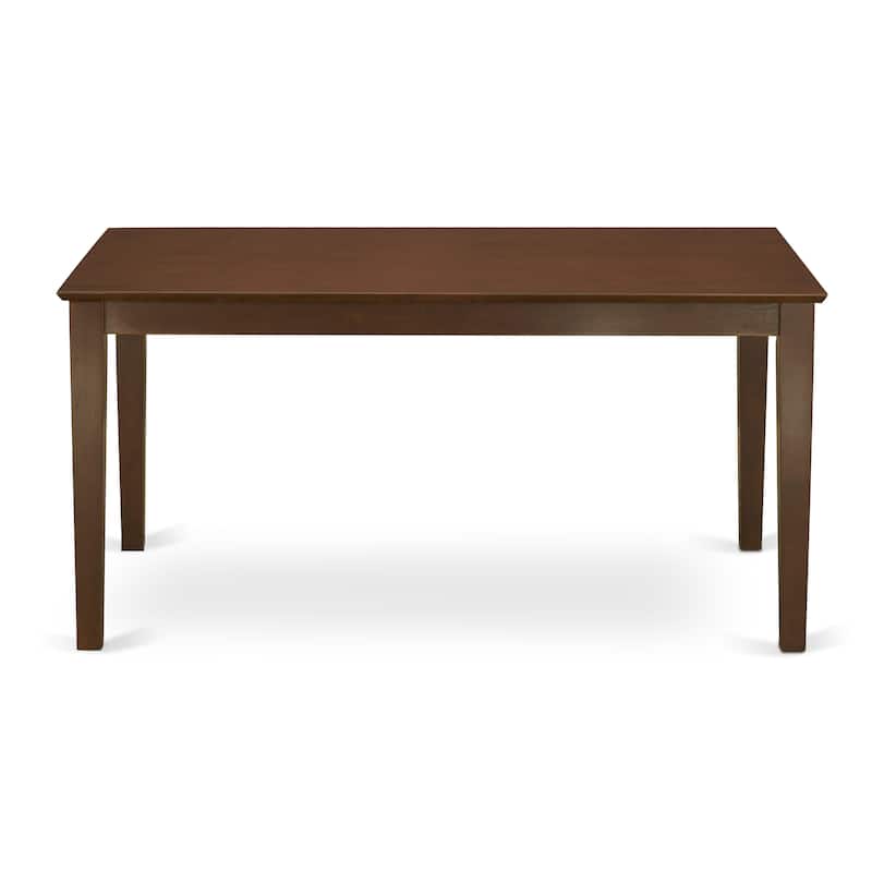 East West Furniture Dining Table Set Consists of a Rectangle Kitchen Table and Parson Chairs, Mahogany (Pieces Options)
