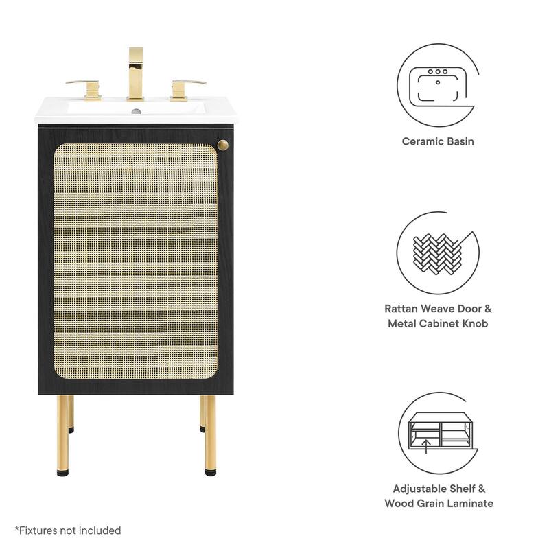 Chaucer 18"/24"/30"/36"/48"Single Basin/48" White Basin Bathroom Vanity