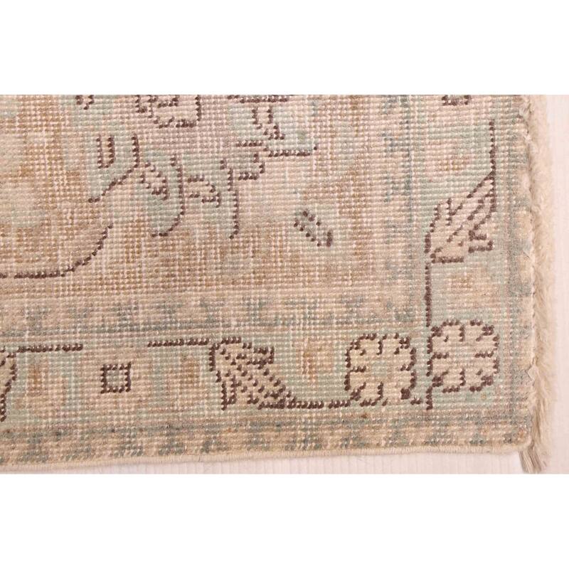 ECARPETGALLERY Hand-knotted Antalya Vintage Beige Wool Rug - 8'0 x 10'10